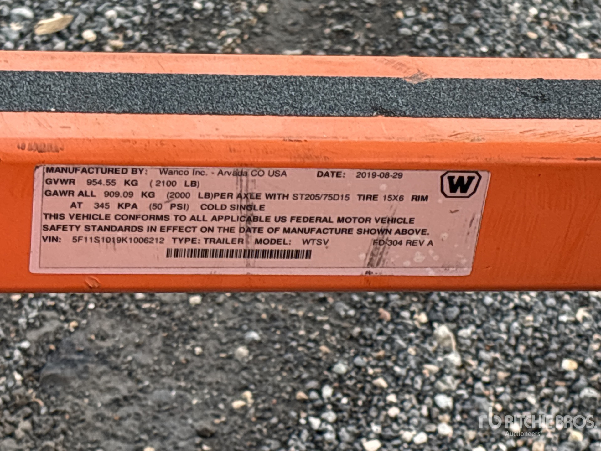 General Appearance with Numero seriale/numero d’identificazione del veicolo (VIN)