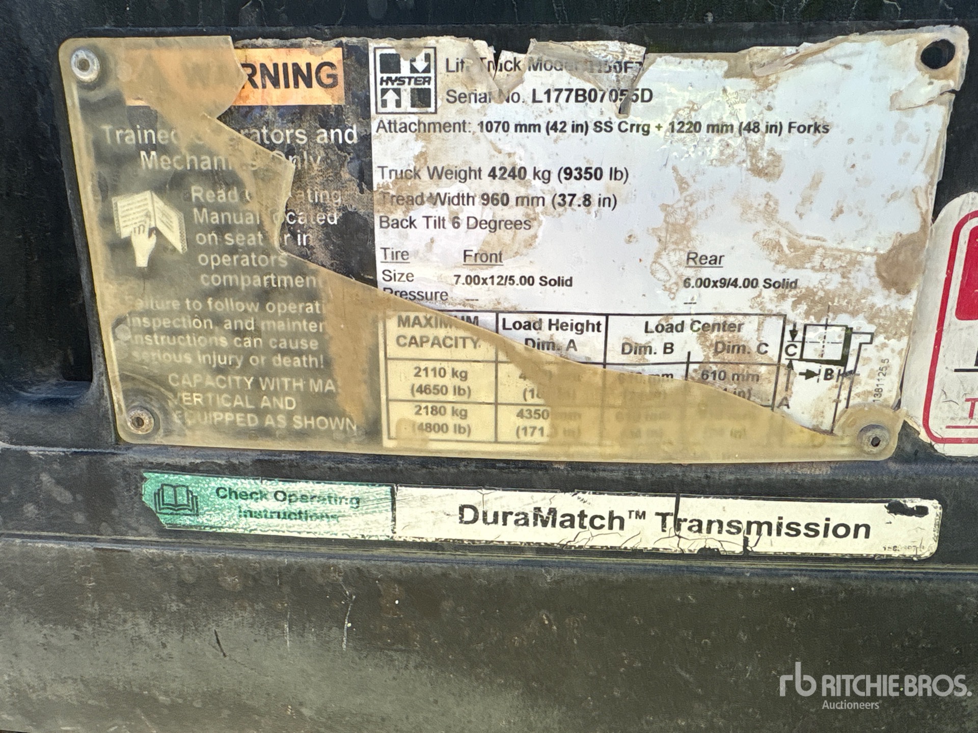 General Appearance with Numéro de série/Numéro d'identification du véhicule automobile