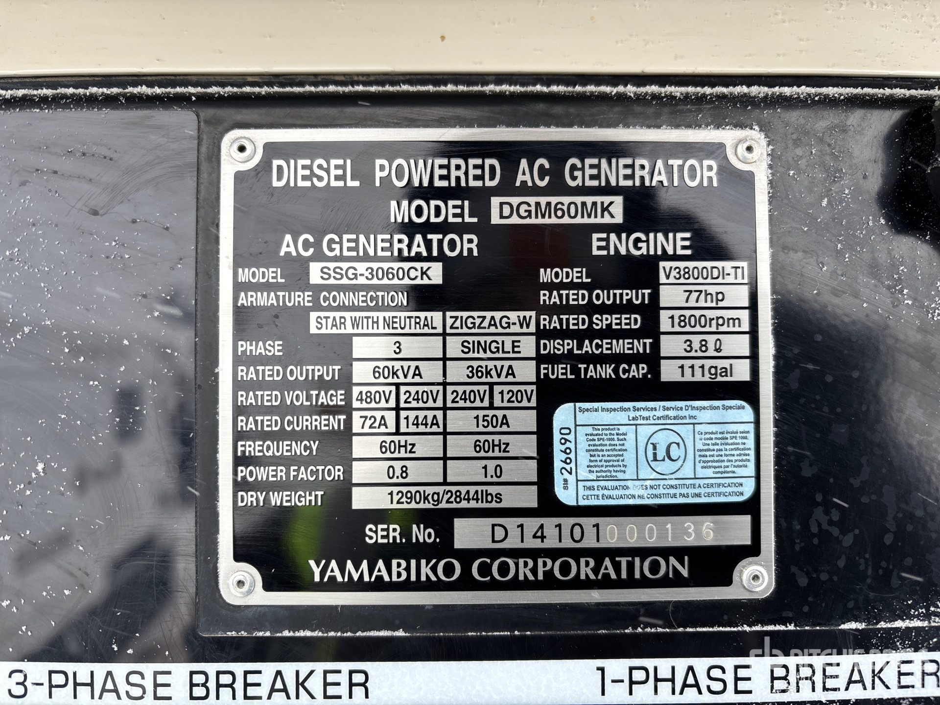 General Appearance with Numéro de série/Numéro d'identification du véhicule automobile