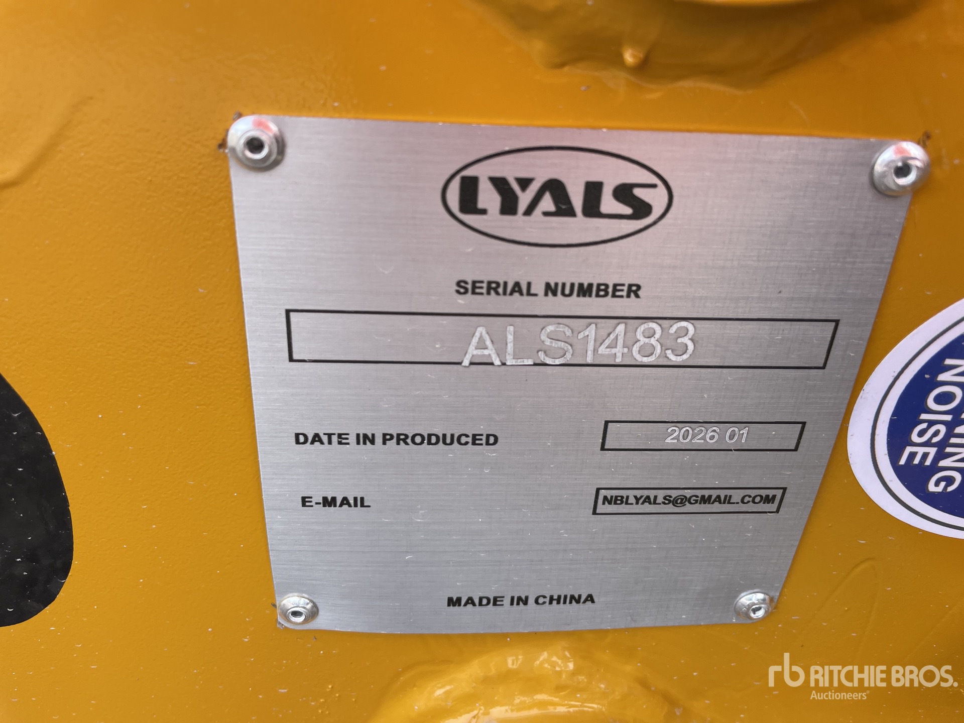 General Appearance with N.º de serie/VIN