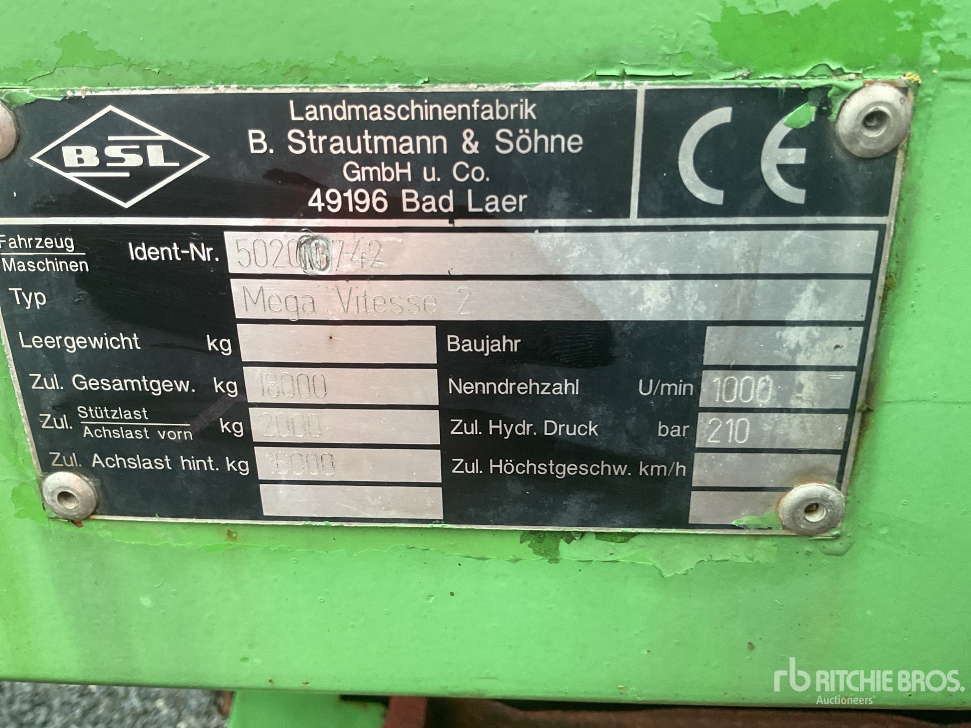 General Appearance with N.º de serie/VIN