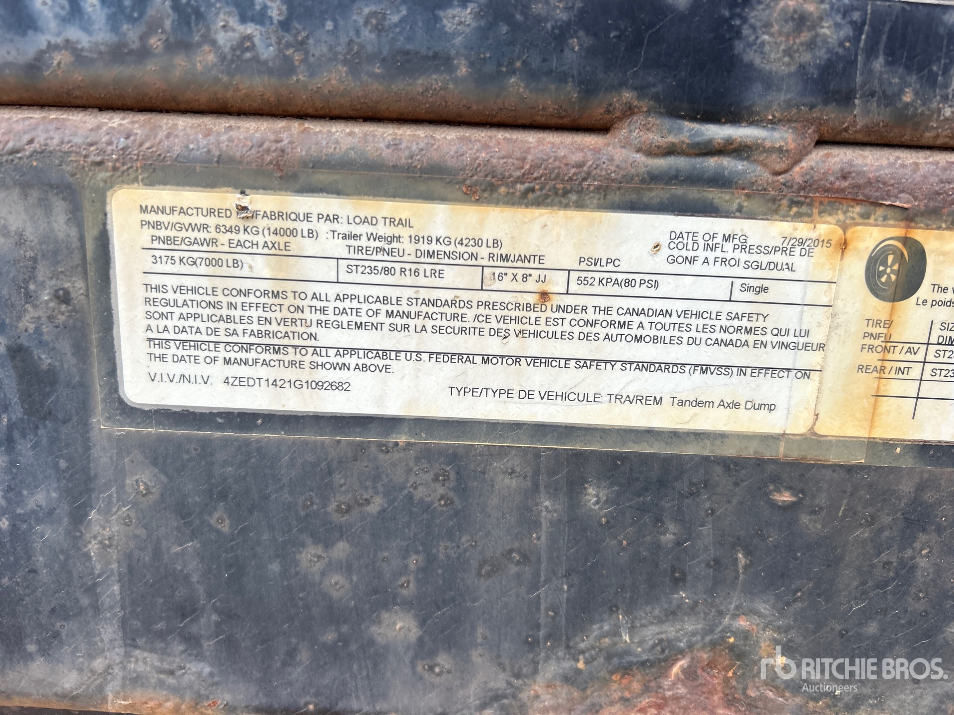 General Appearance with Numer seryjny/numer identyfikacyjny pojazdu