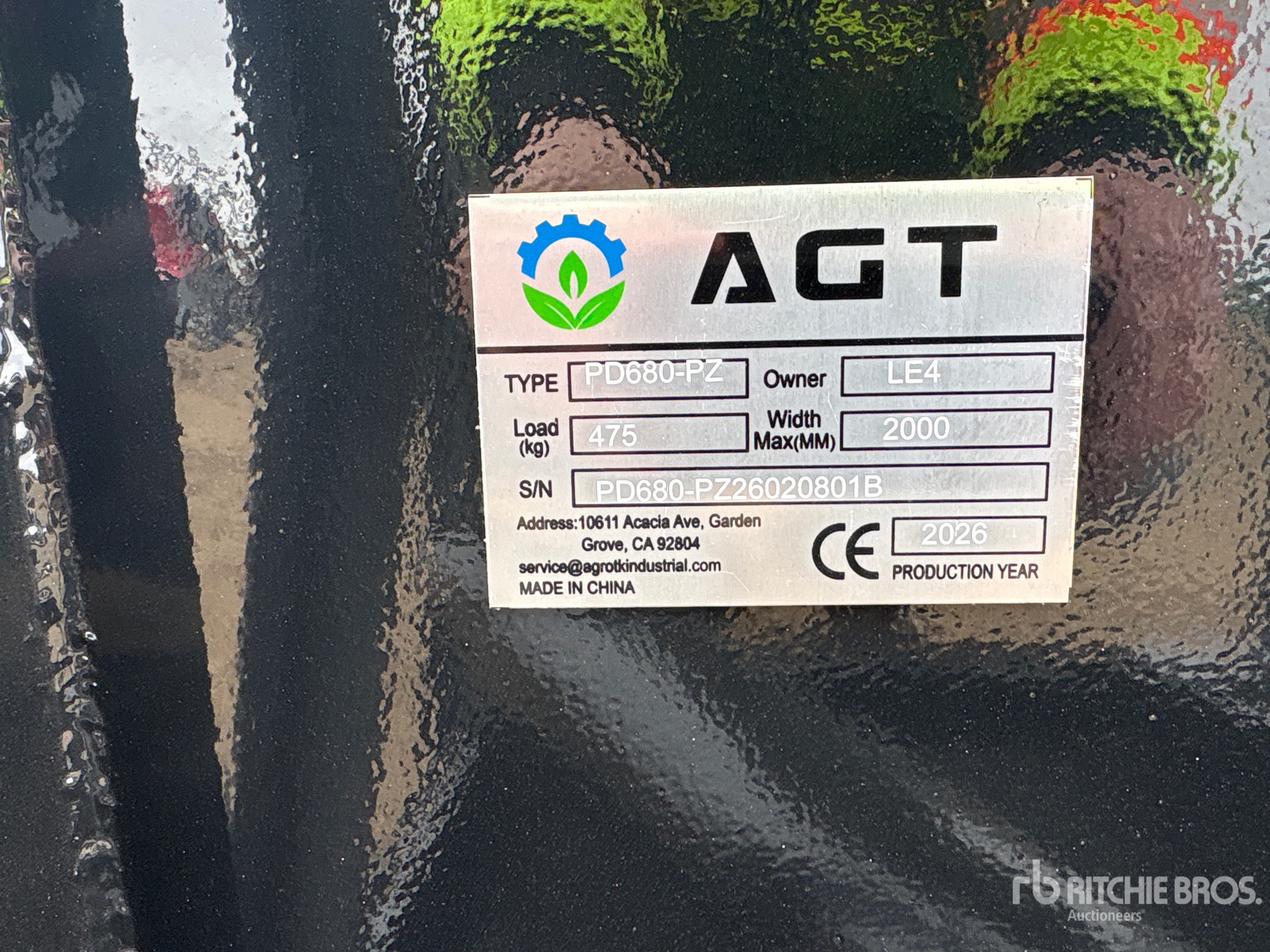 General Appearance with N.º de serie/VIN