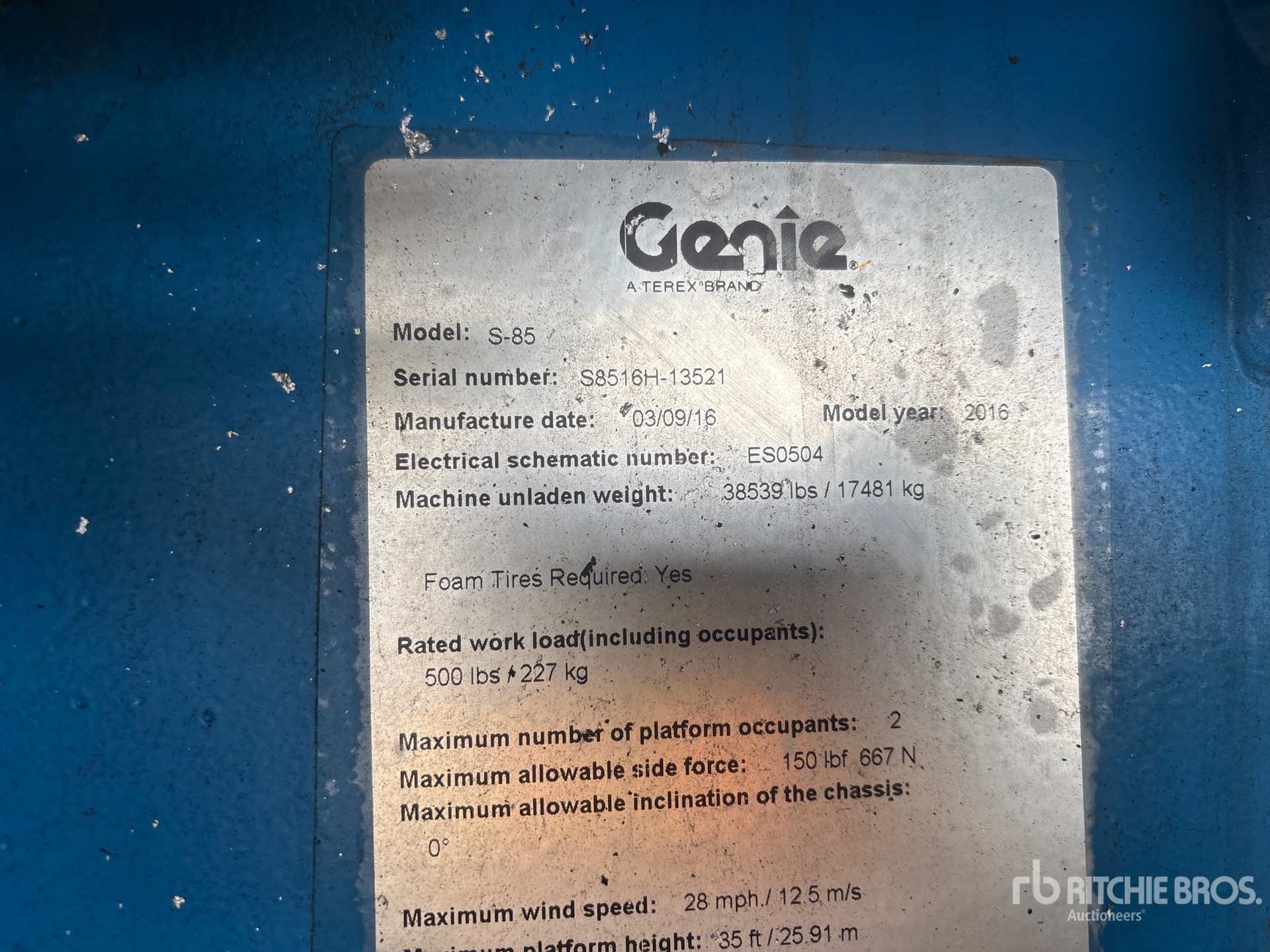 General Appearance with Numer seryjny/numer identyfikacyjny pojazdu