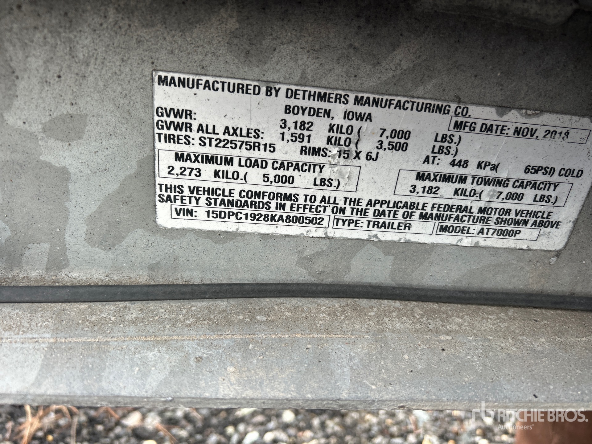 General Appearance with Seriennummer / FIN