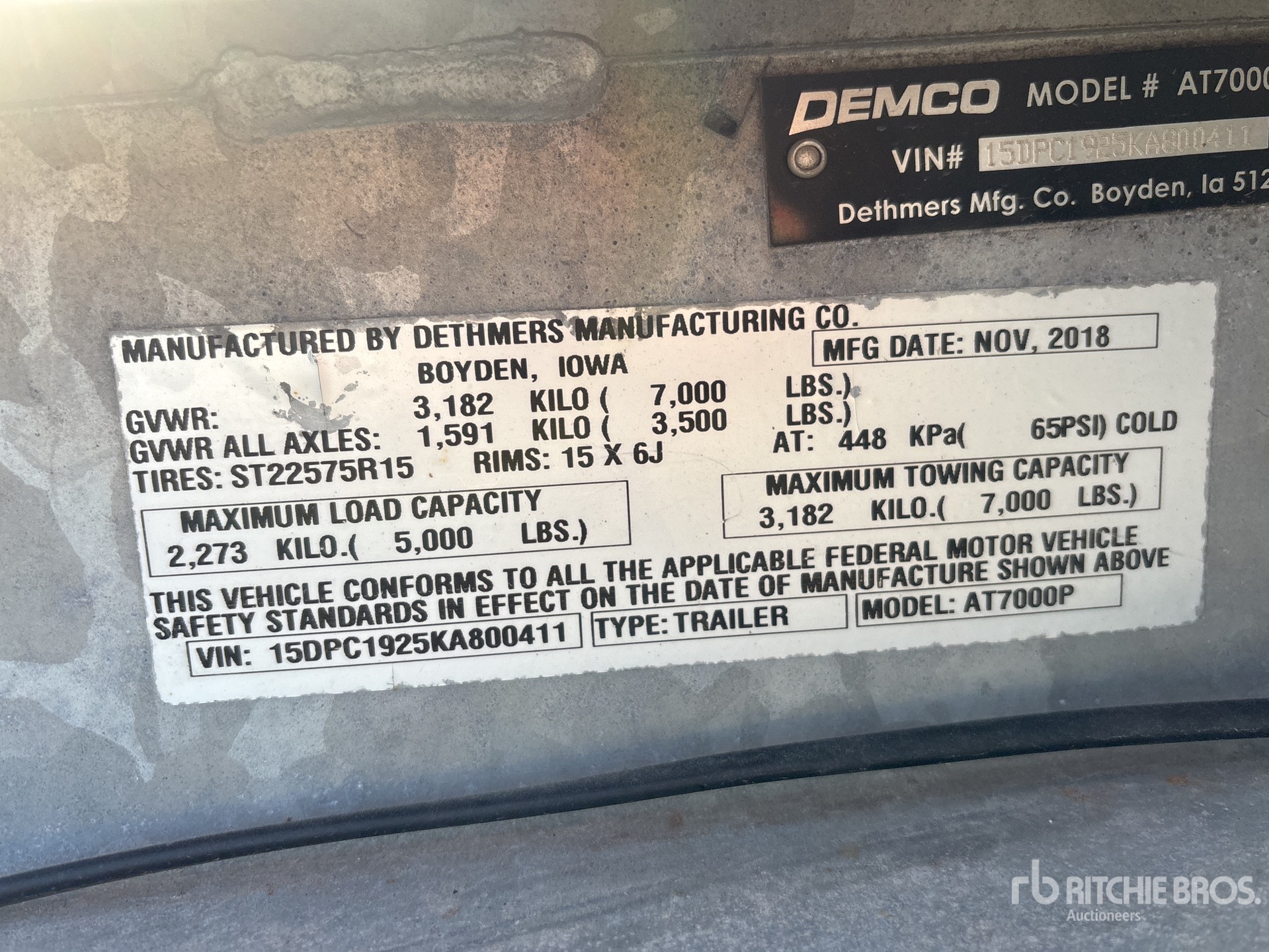 2019 Demco AT7000P