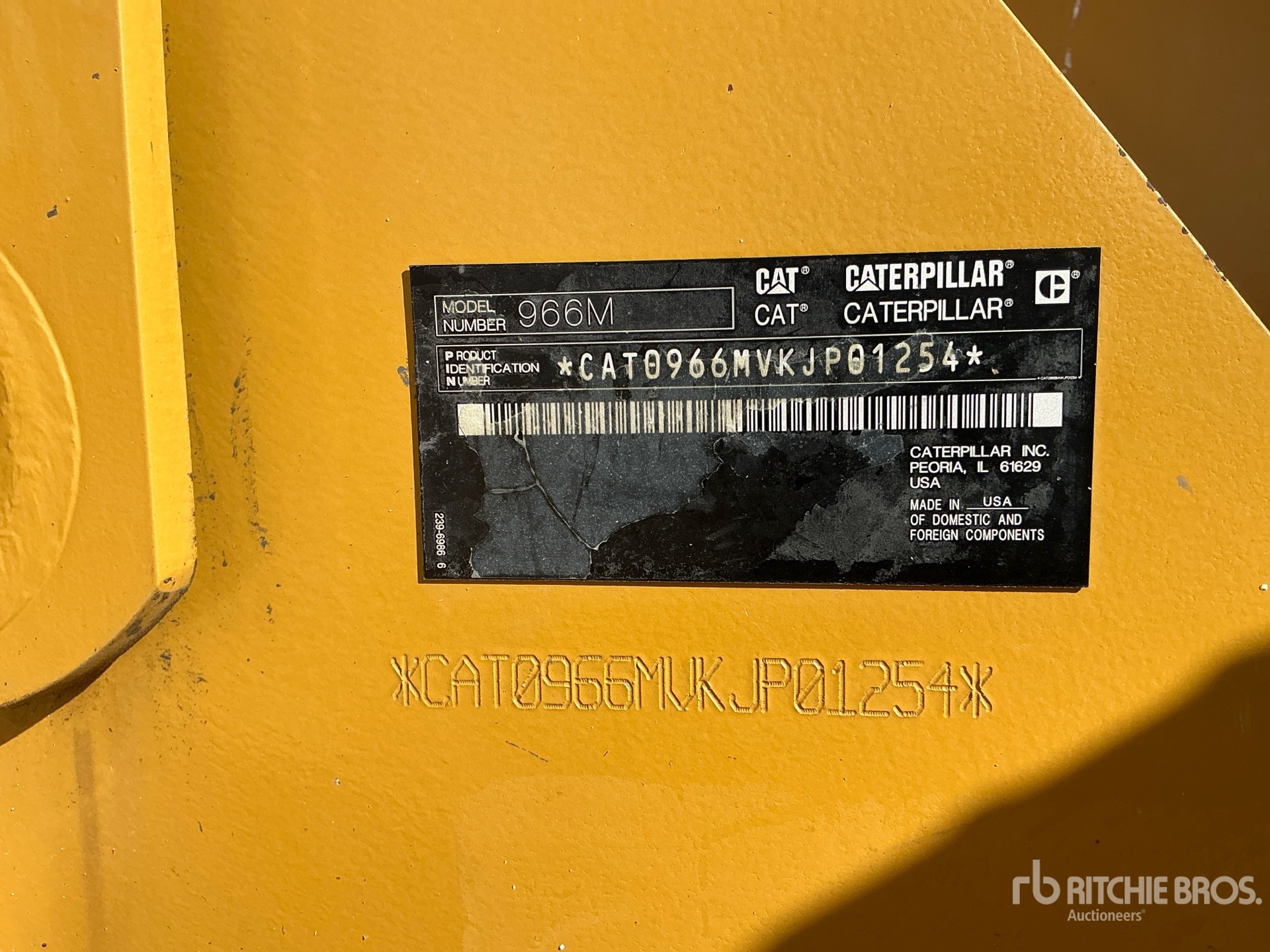 General Appearance with N.º de serie/VIN