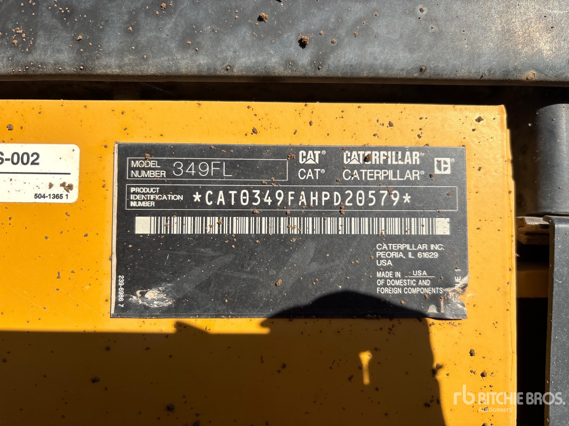 General Appearance with N.º de serie/VIN