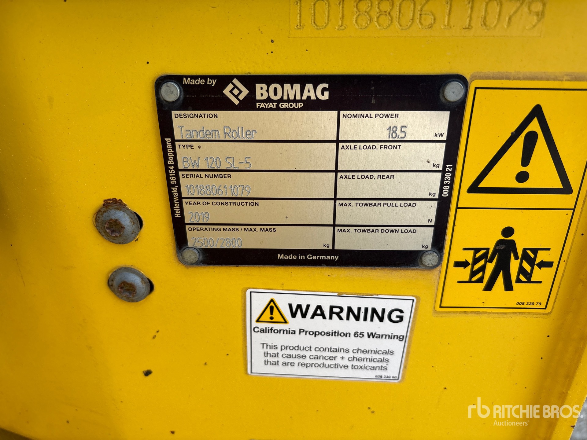 General Appearance with N.º de serie/VIN