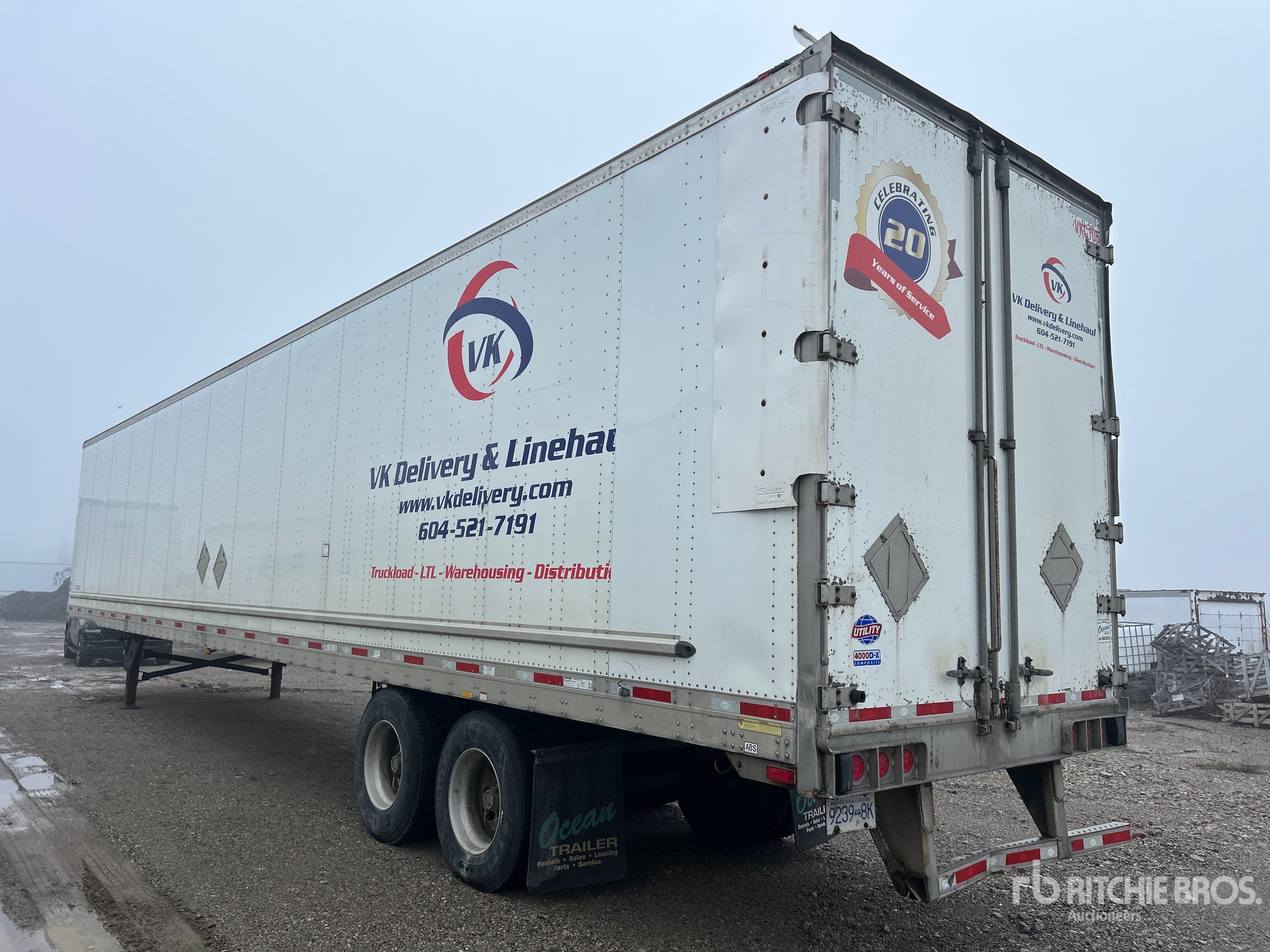 2019 Utility 53 ft x 102 in T/A