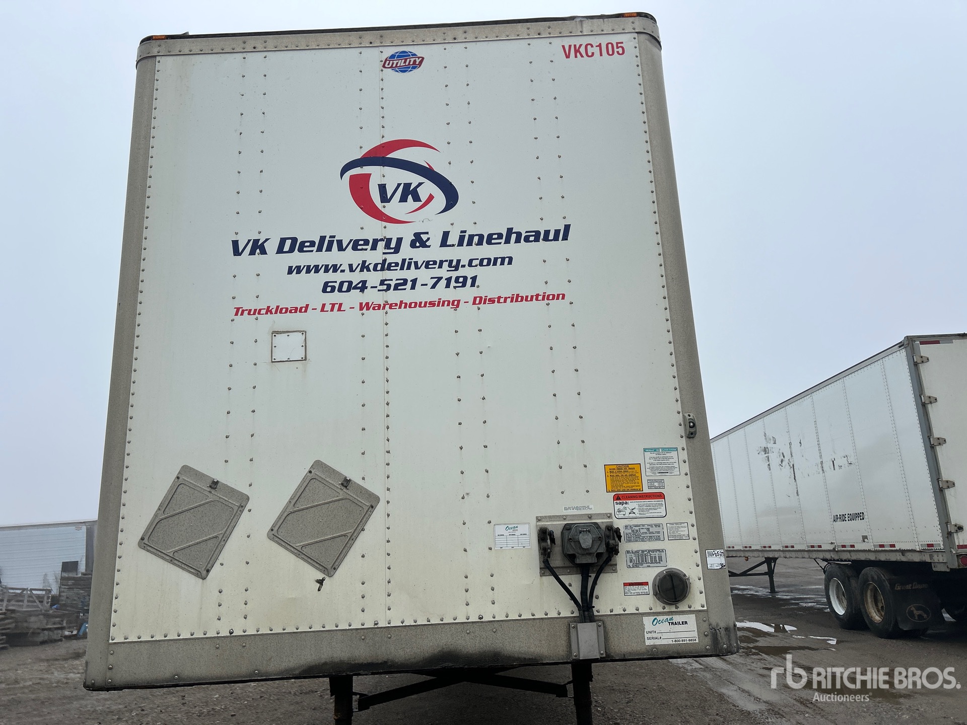 2019 Utility 53 ft x 102 in T/A