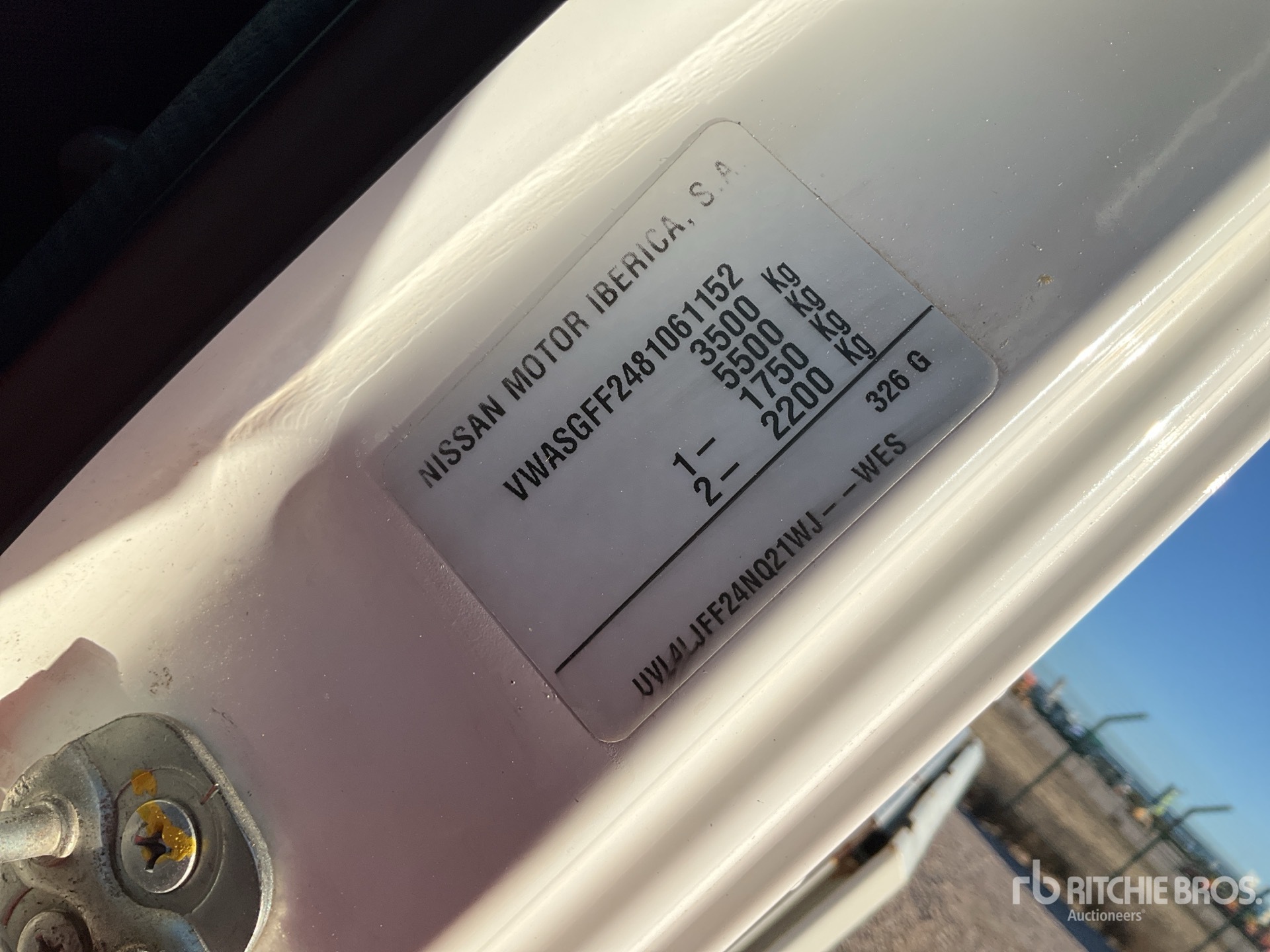 General Appearance with N.º de serie/VIN