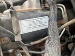 Engine with Emission Certification Label