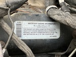 Engine with Emission Certification Label