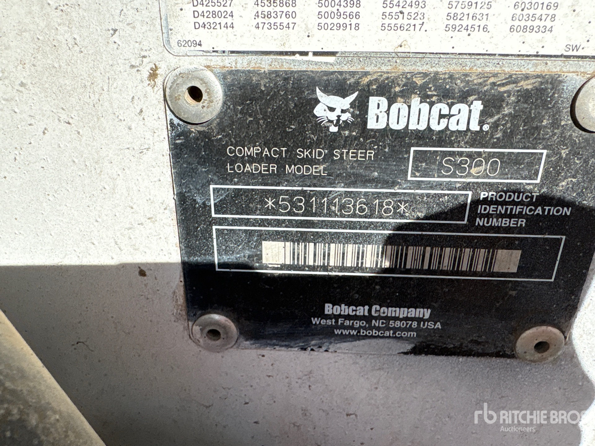 General Appearance with N.º de serie/VIN