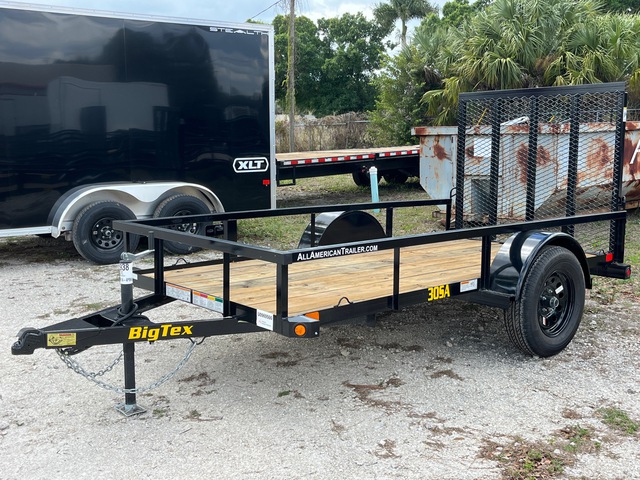 2025 Big Tex 30SA-10R1A-4PBK 10 ft S/A Utility Trailer