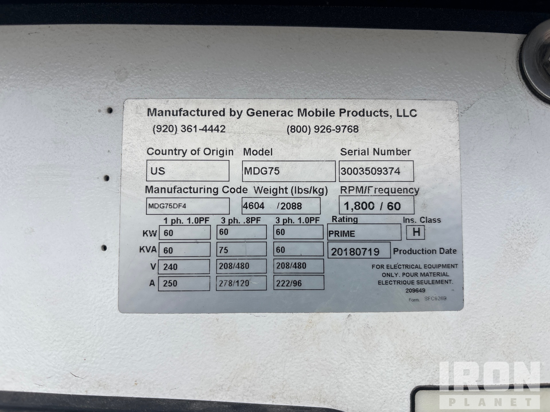 2018 Magnum Pro MDG75