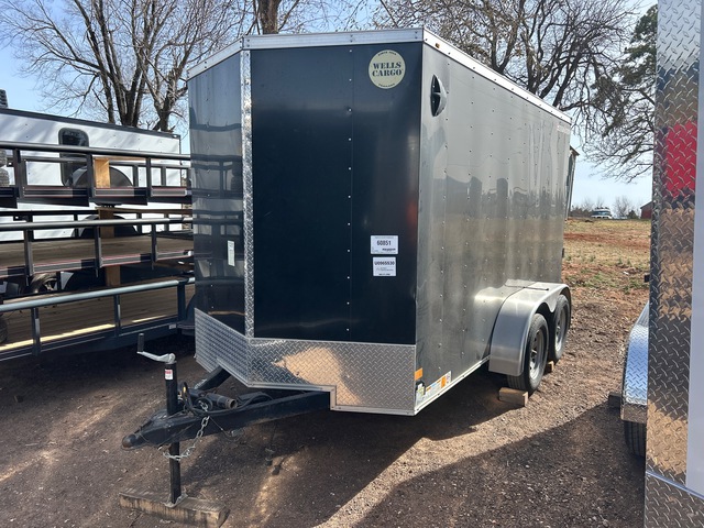 2023 Wells Cargo FT612T2-D 12 ft T/A Enclosed Trailer