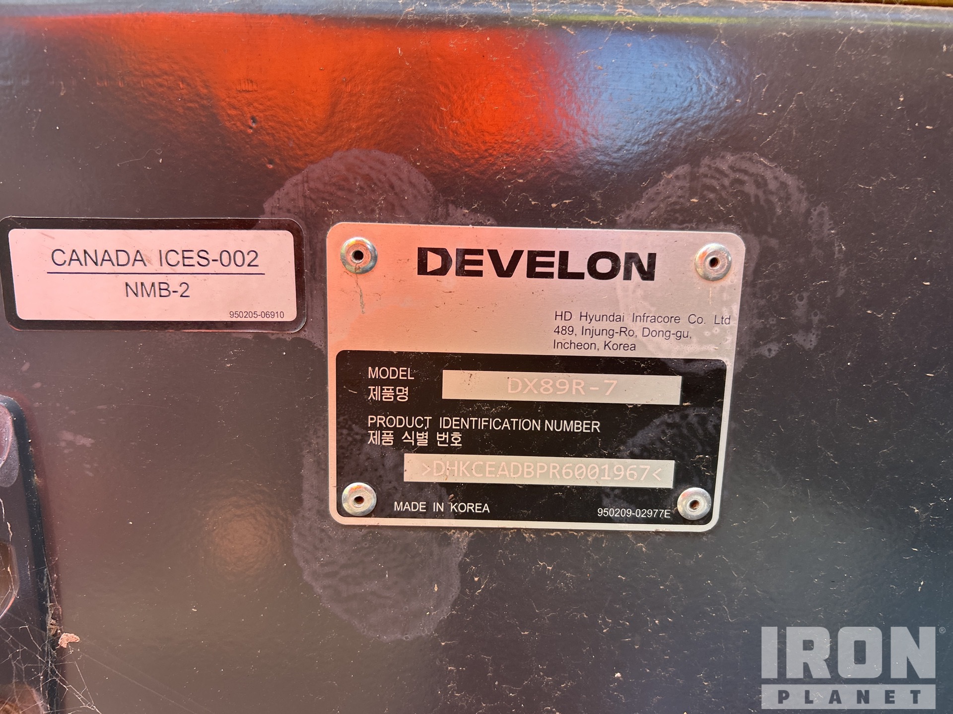 Photo of a 2024 Develon DX89R-7