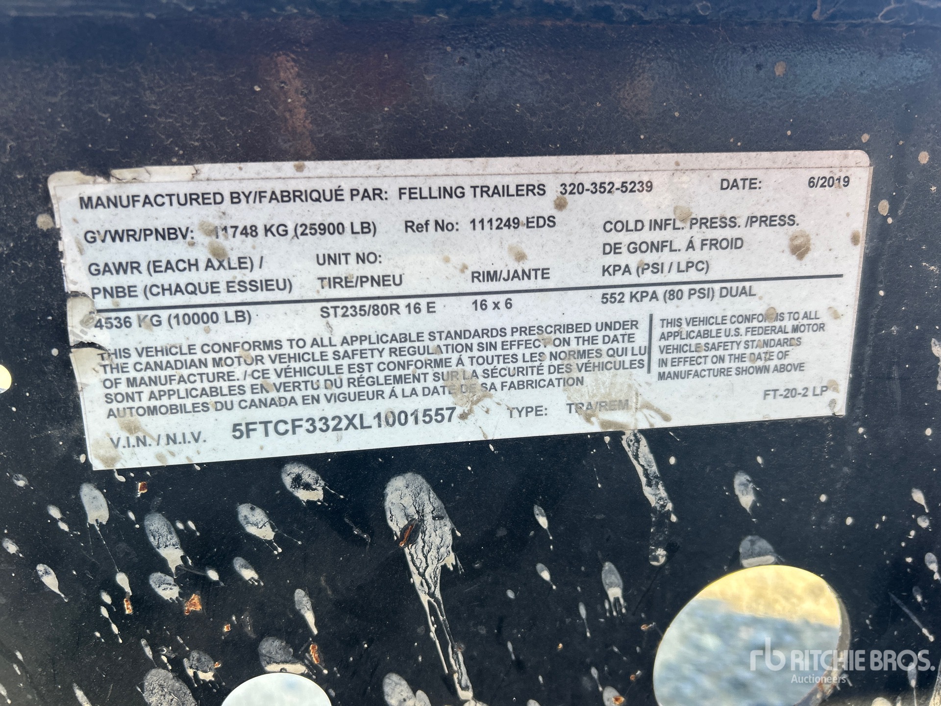 General Appearance with Numero seriale/numero d’identificazione del veicolo (VIN)