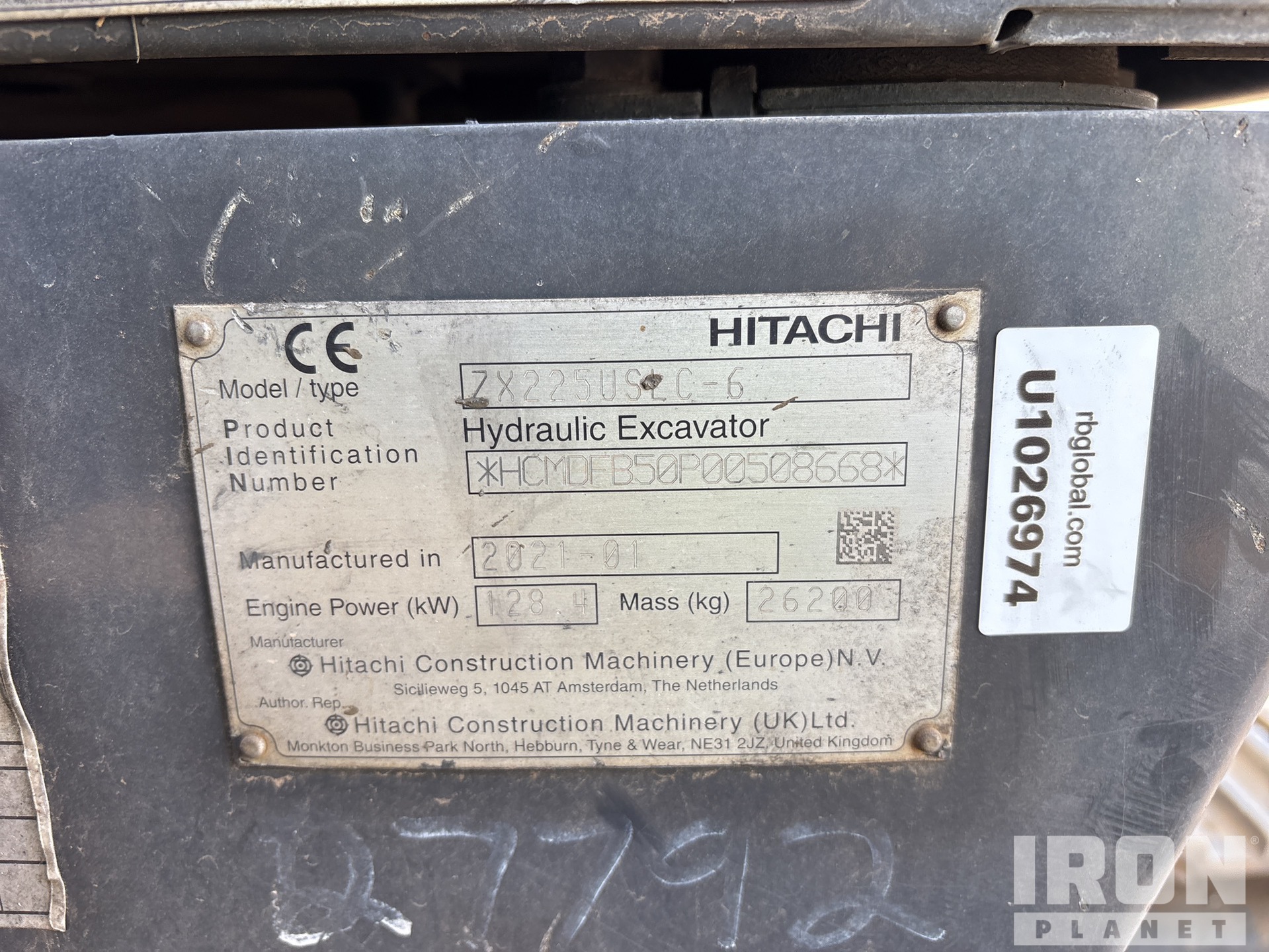 2021 Hitachi ZX225USLC-6