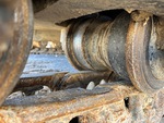 Undercarriage with Left Track Rollers
