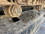 Undercarriage with Left Carrier Rollers