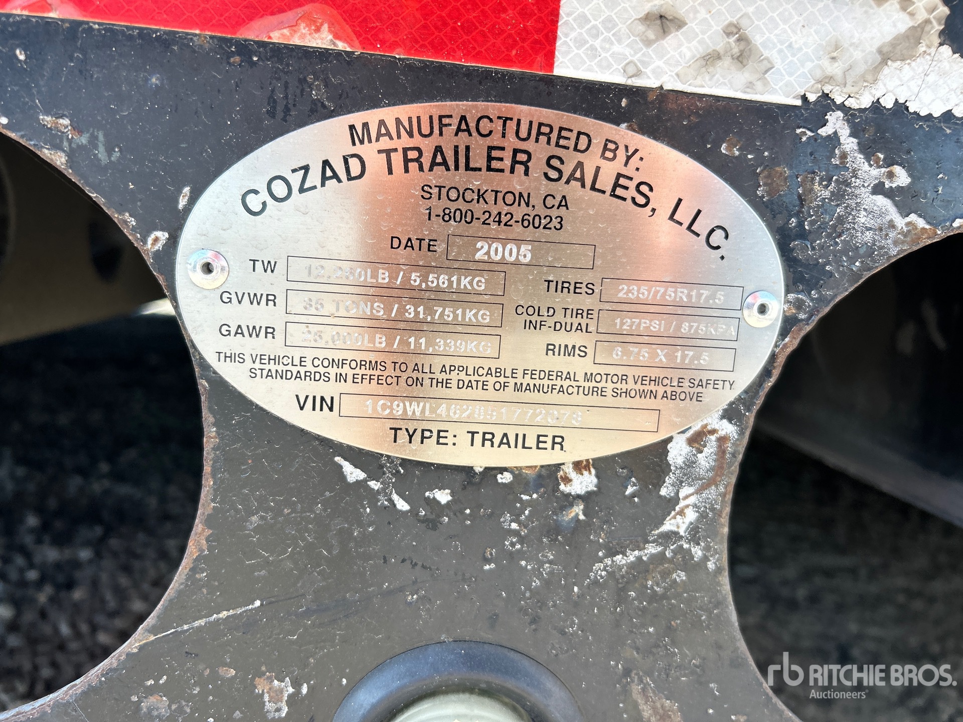 General Appearance with N.º de serie/VIN