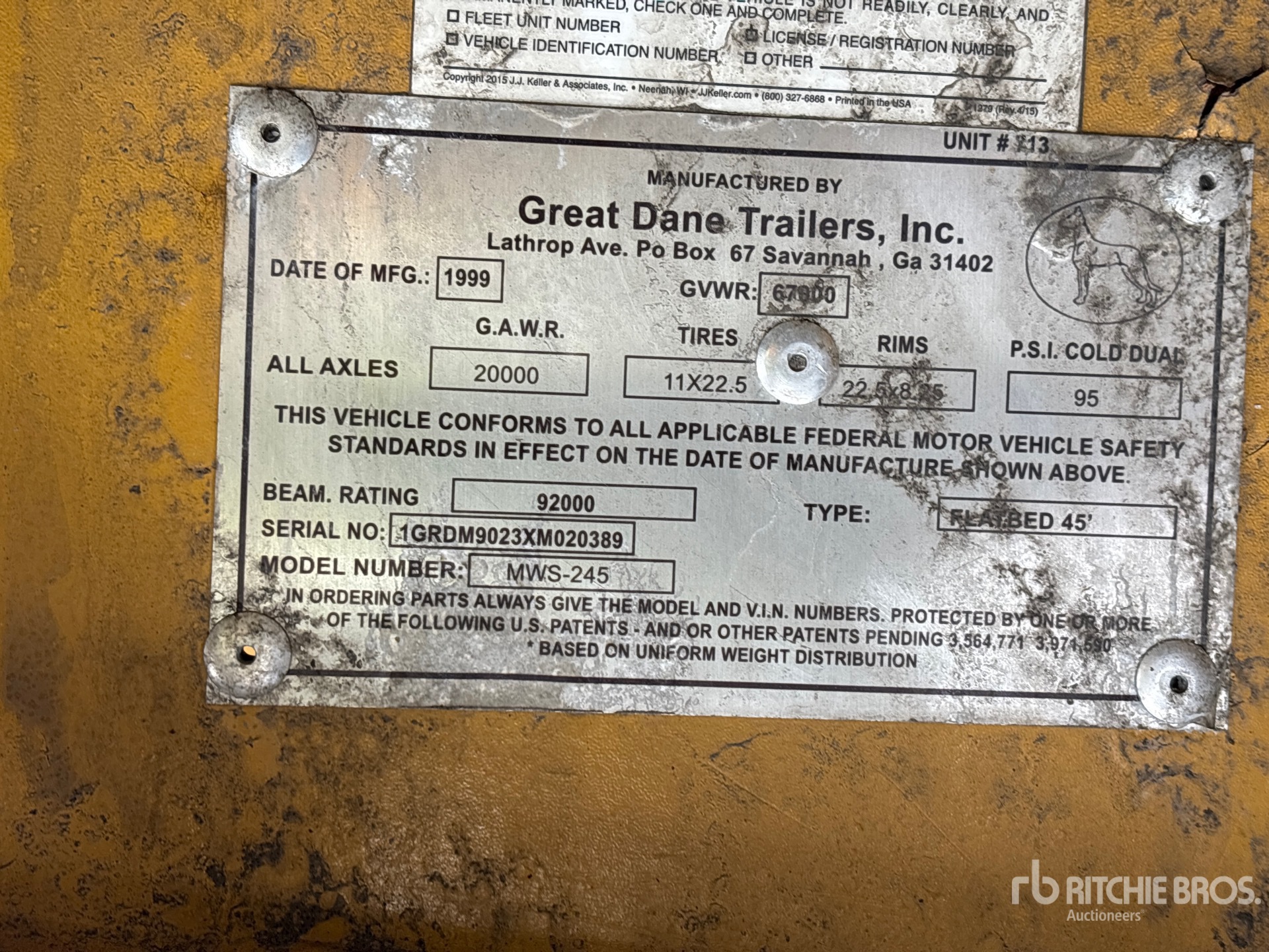 General Appearance with Seriennummer / FIN