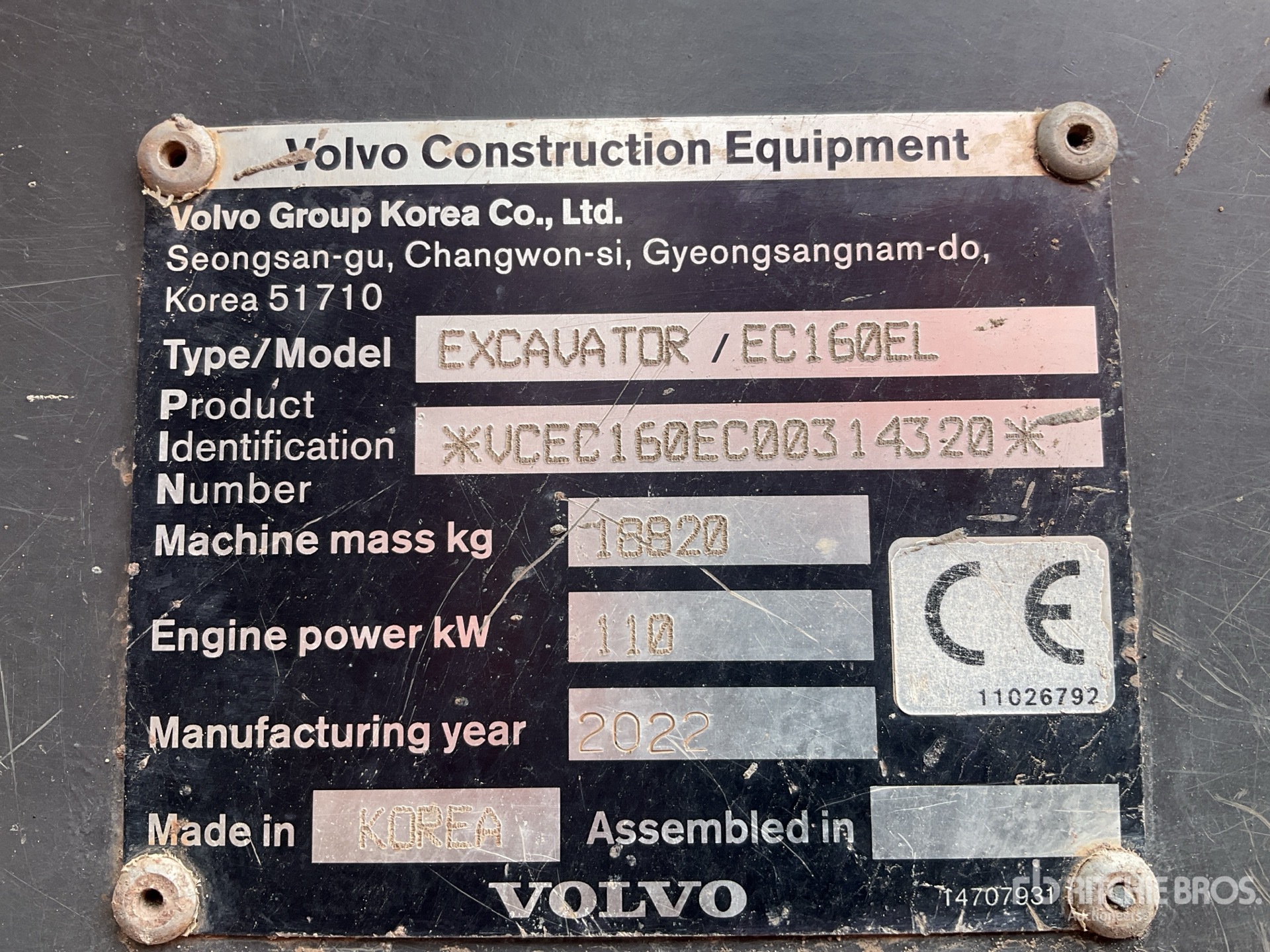 General Appearance with N.º de serie/VIN