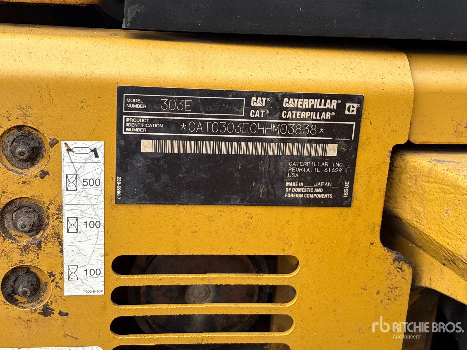 General Appearance with N.º de serie/VIN