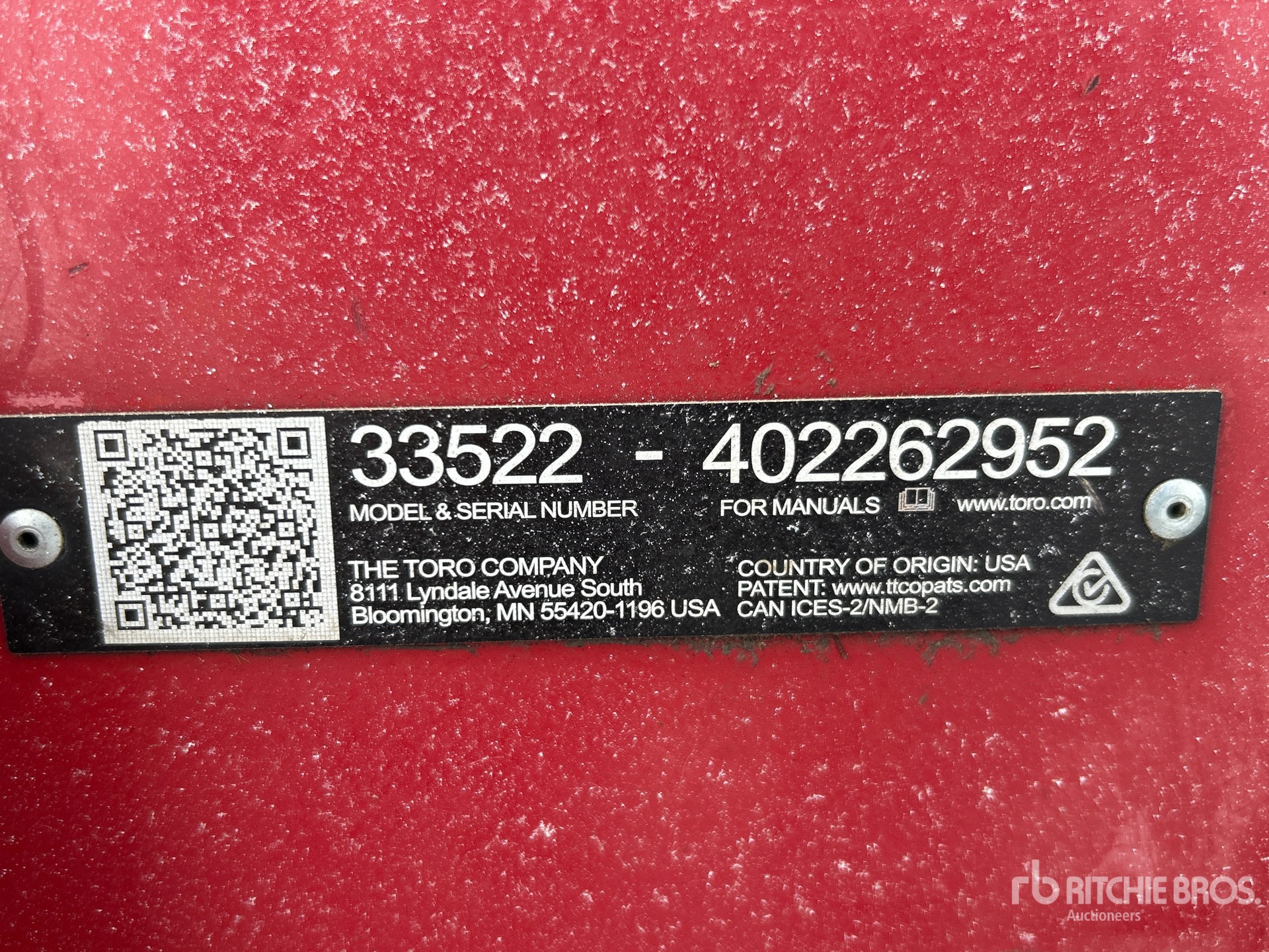 General Appearance with Numéro de série/Numéro d'identification du véhicule automobile