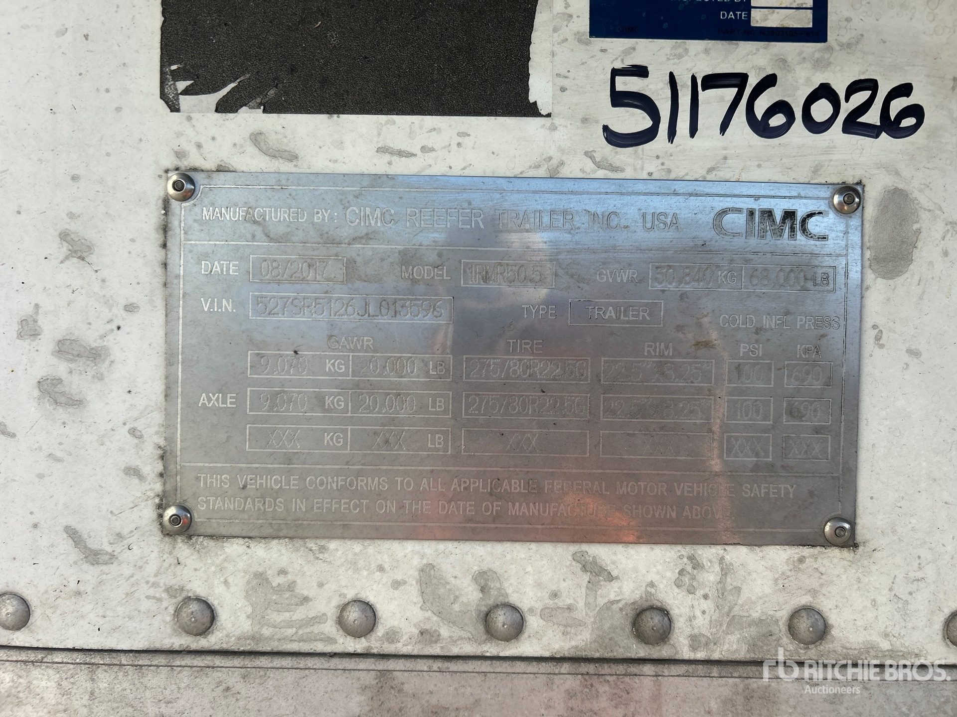 General Appearance with Numer seryjny/numer identyfikacyjny pojazdu