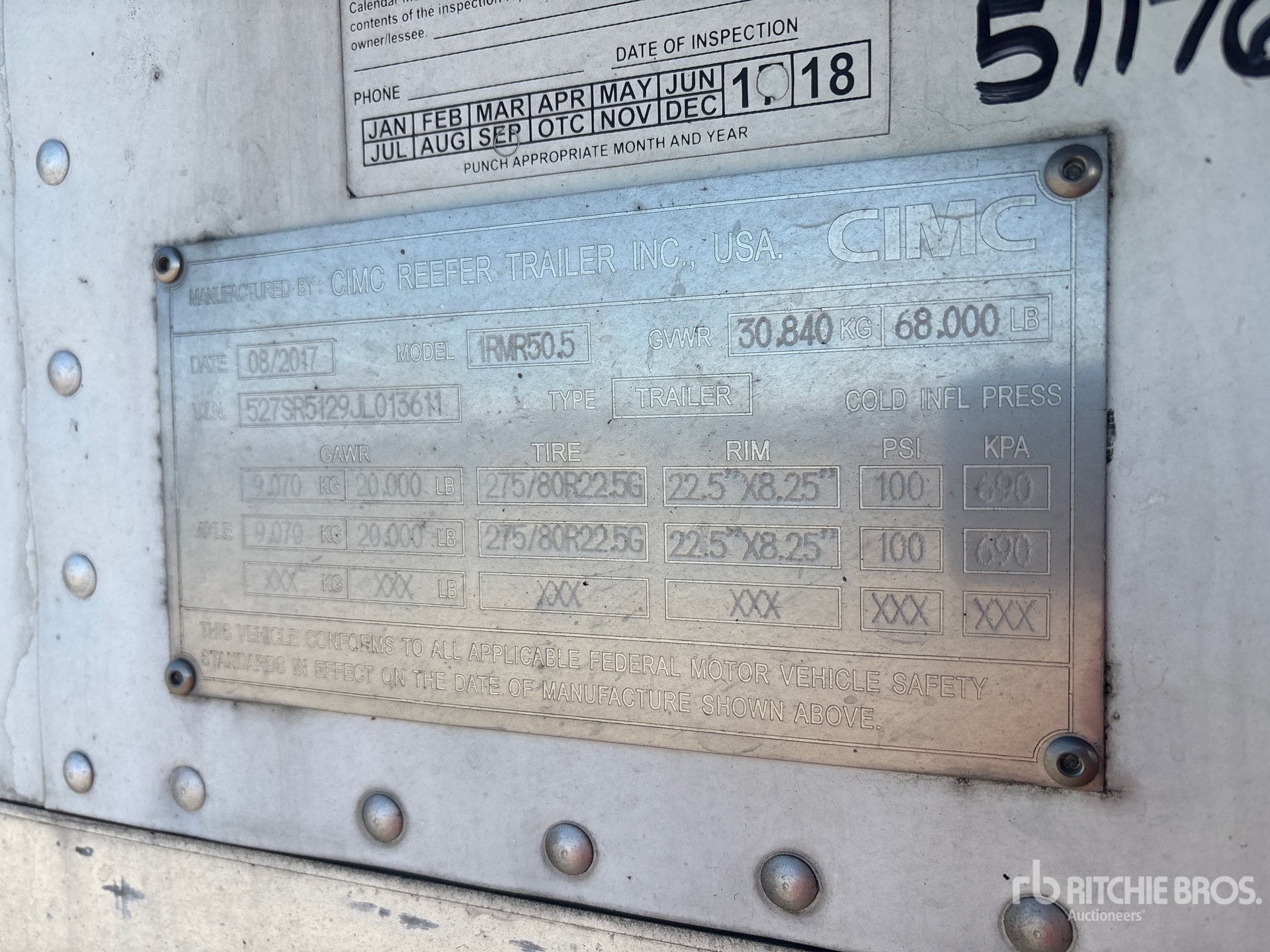 General Appearance with Numer seryjny/numer identyfikacyjny pojazdu