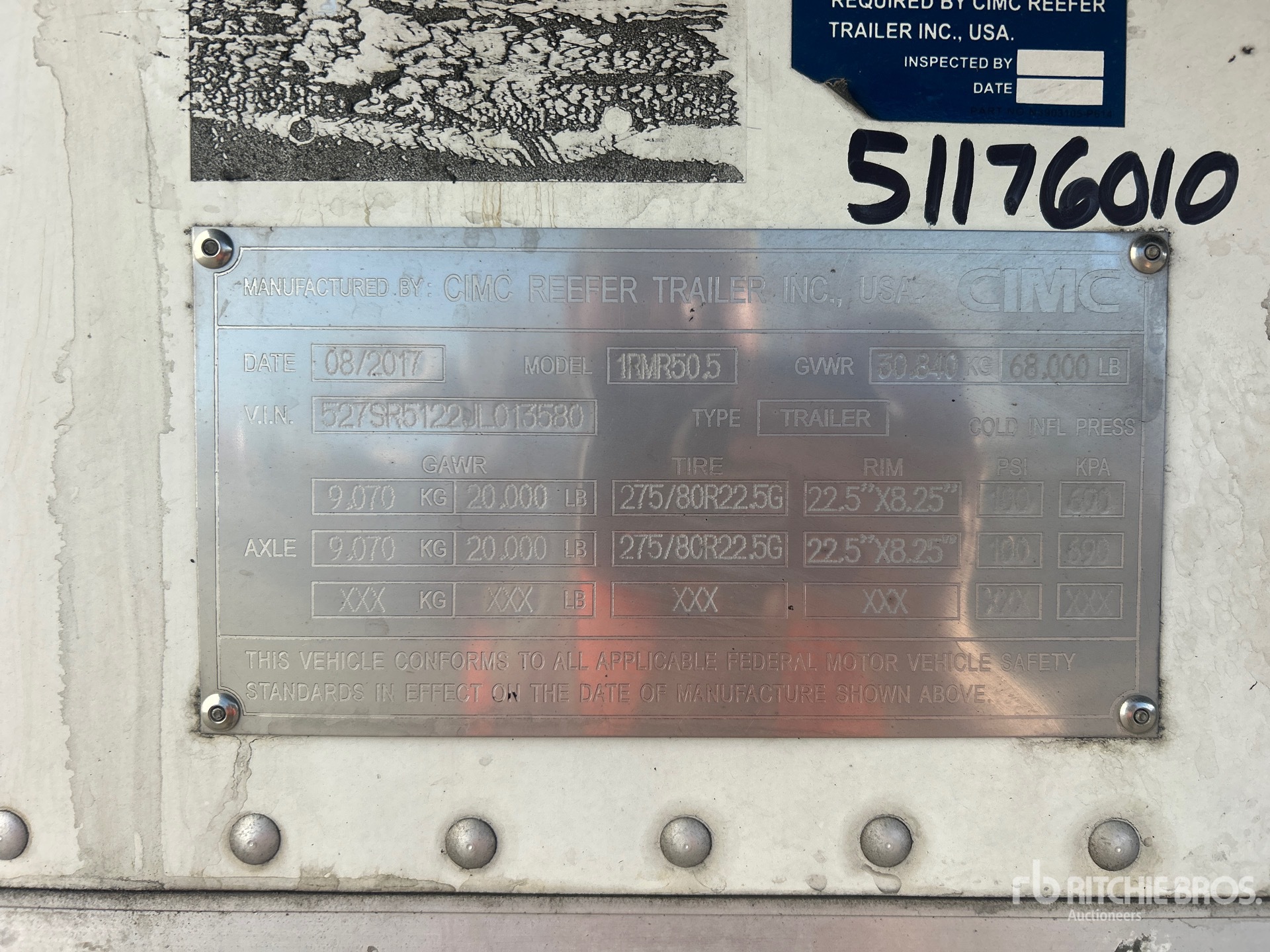 General Appearance with Numer seryjny/numer identyfikacyjny pojazdu