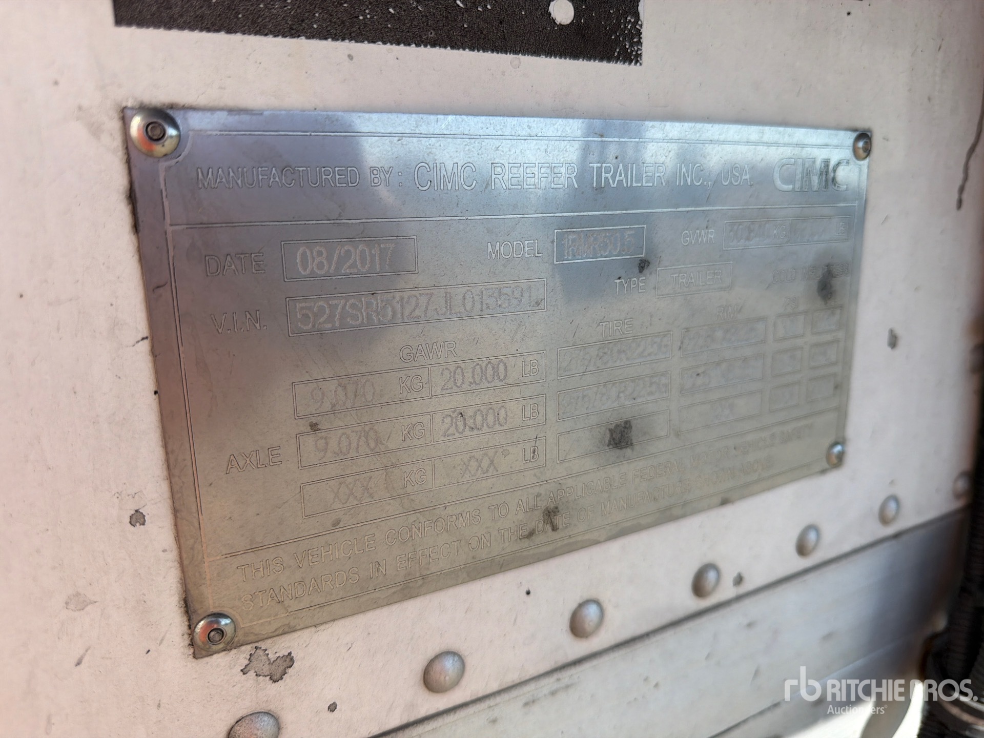 General Appearance with Numero seriale/numero d’identificazione del veicolo (VIN)