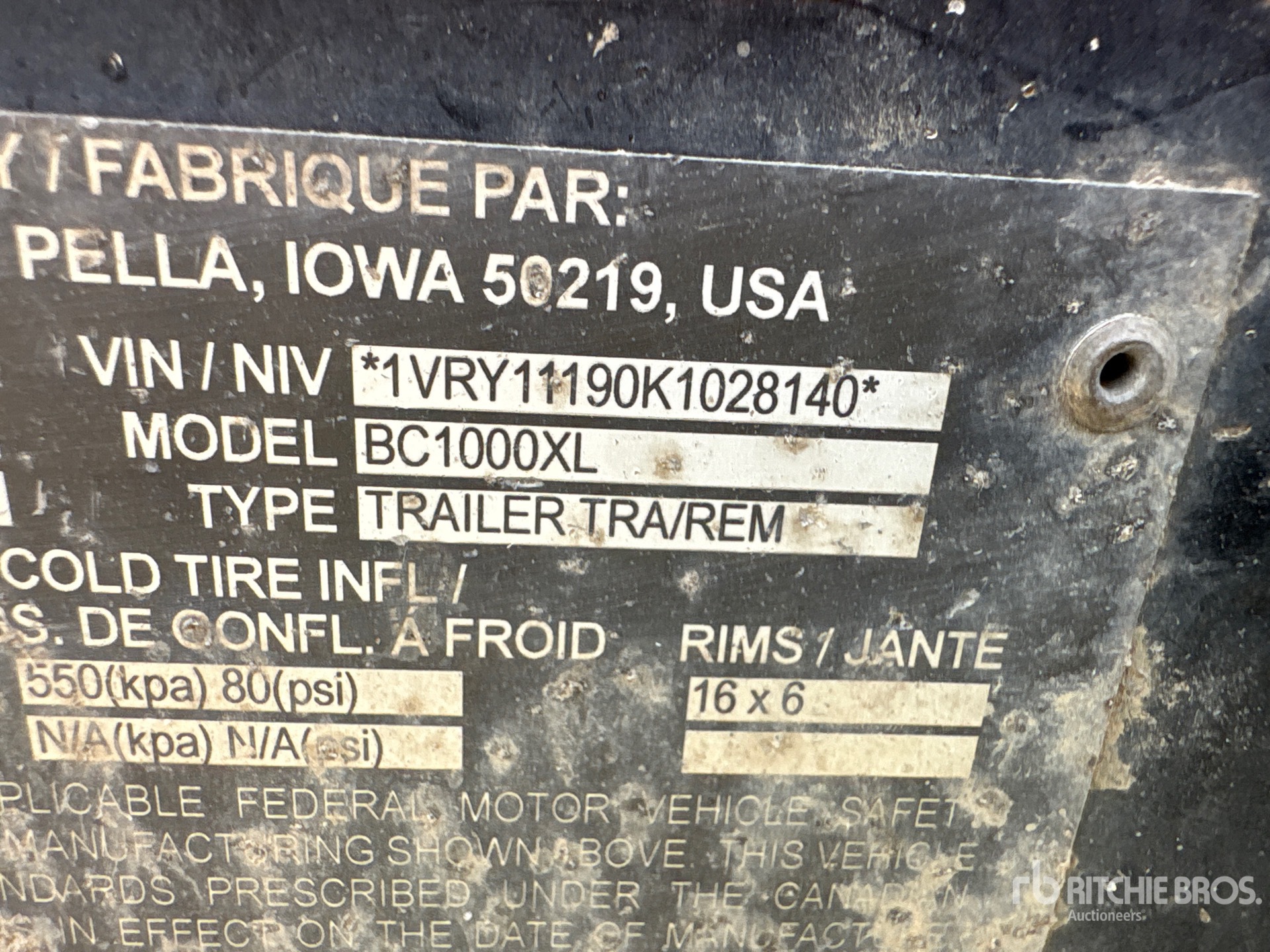 General Appearance with N.º de serie/VIN