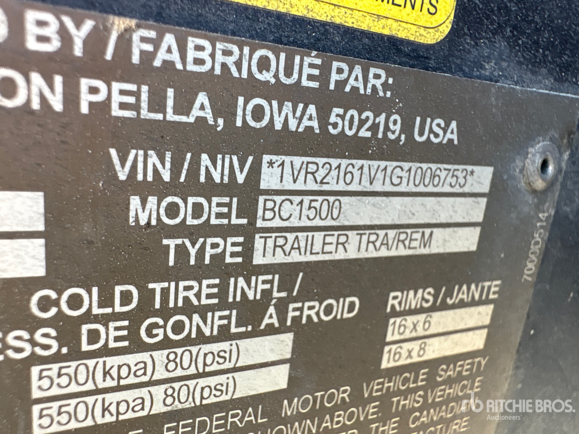 General Appearance with N.º de serie/VIN