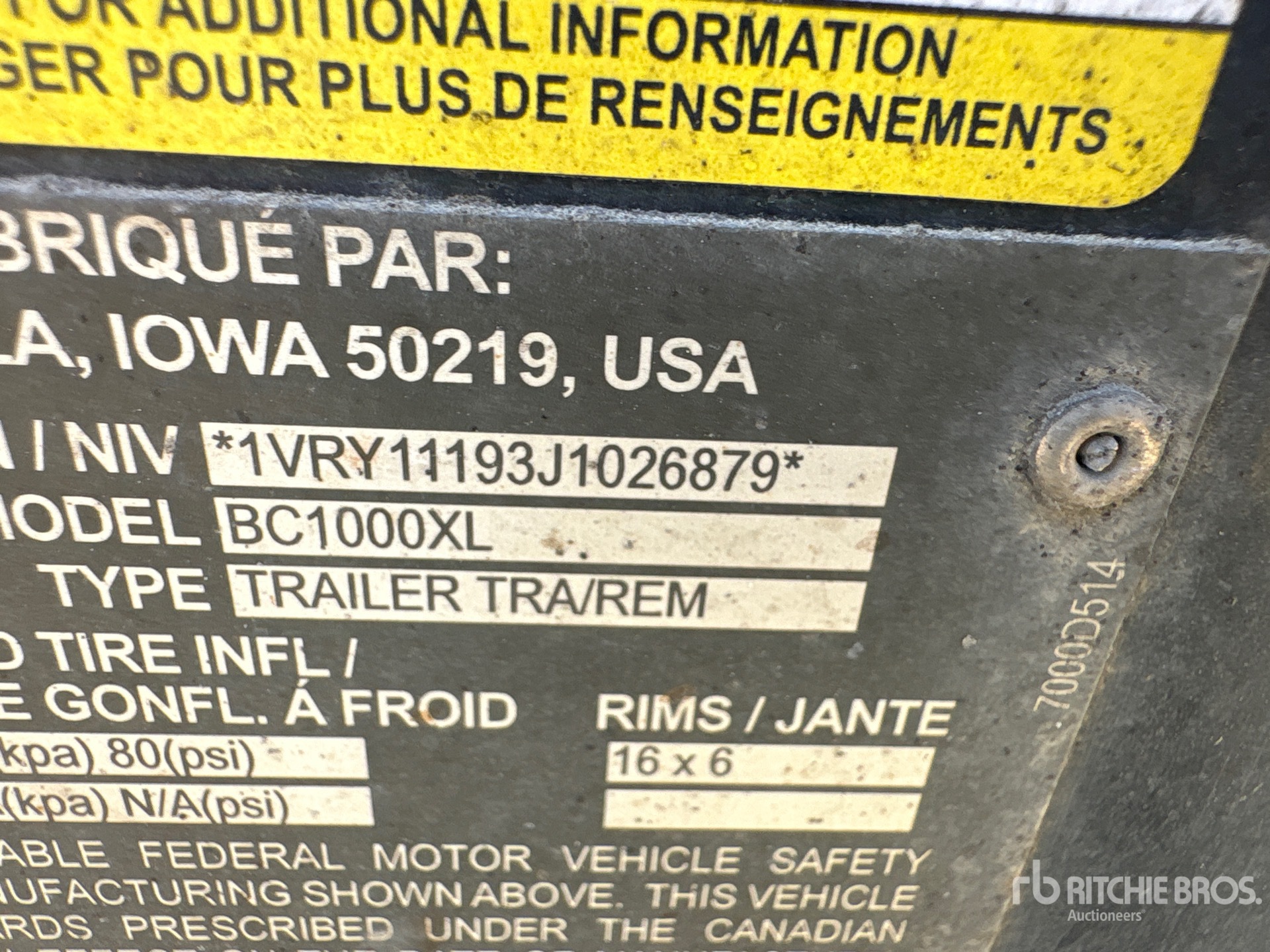 General Appearance with N.º de serie/VIN