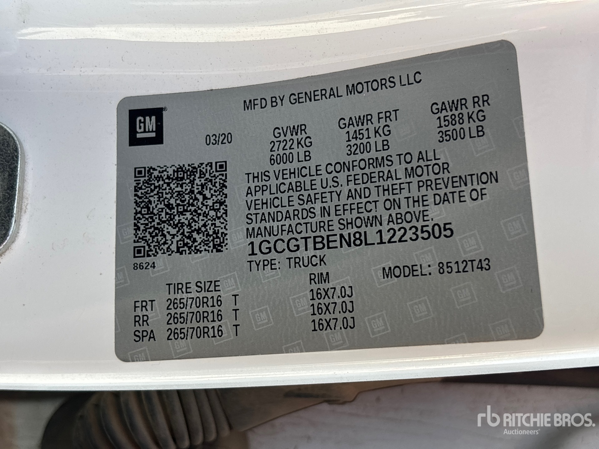 General Appearance with N.º de serie/VIN