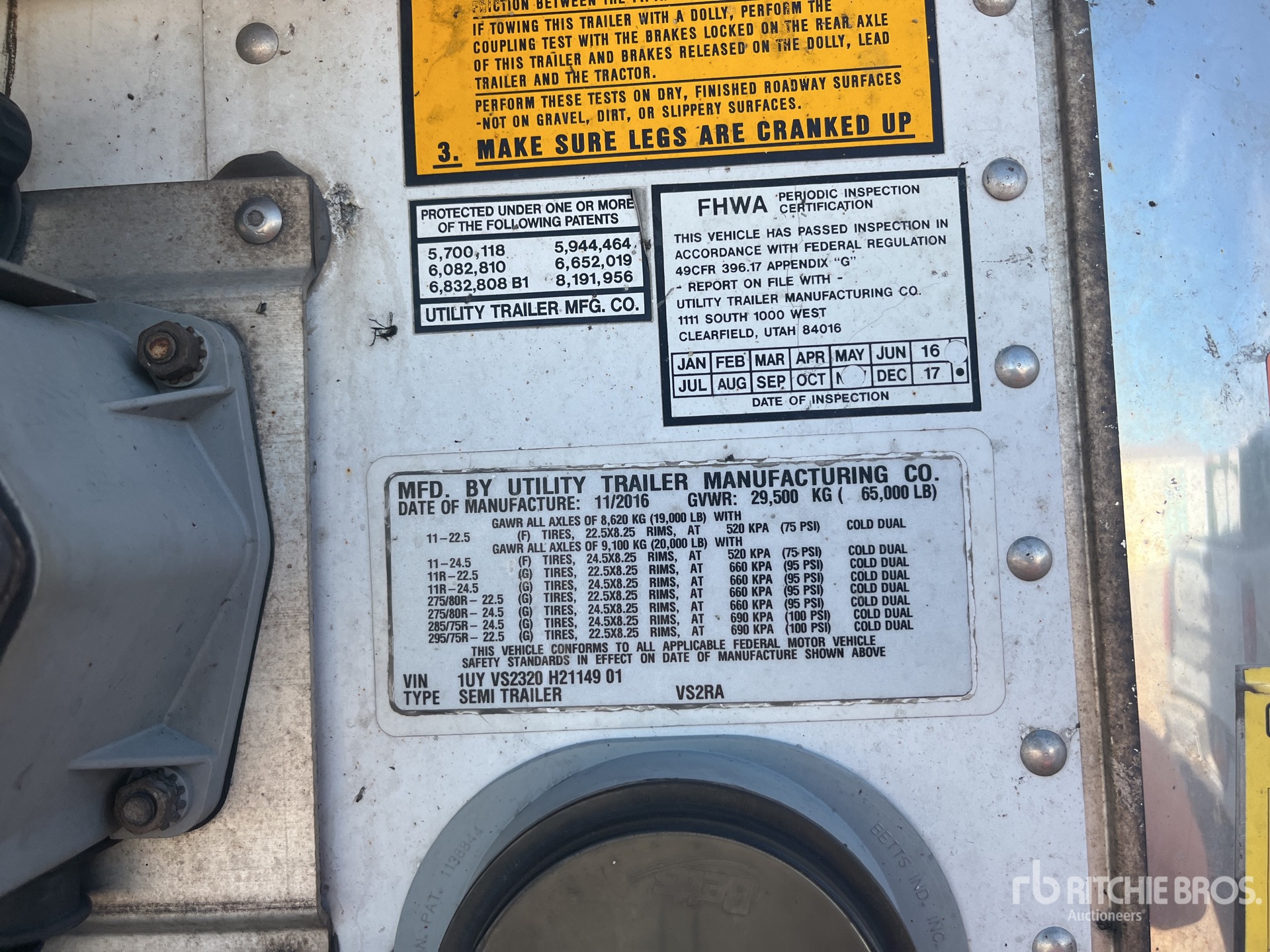 General Appearance with N.º de serie/VIN