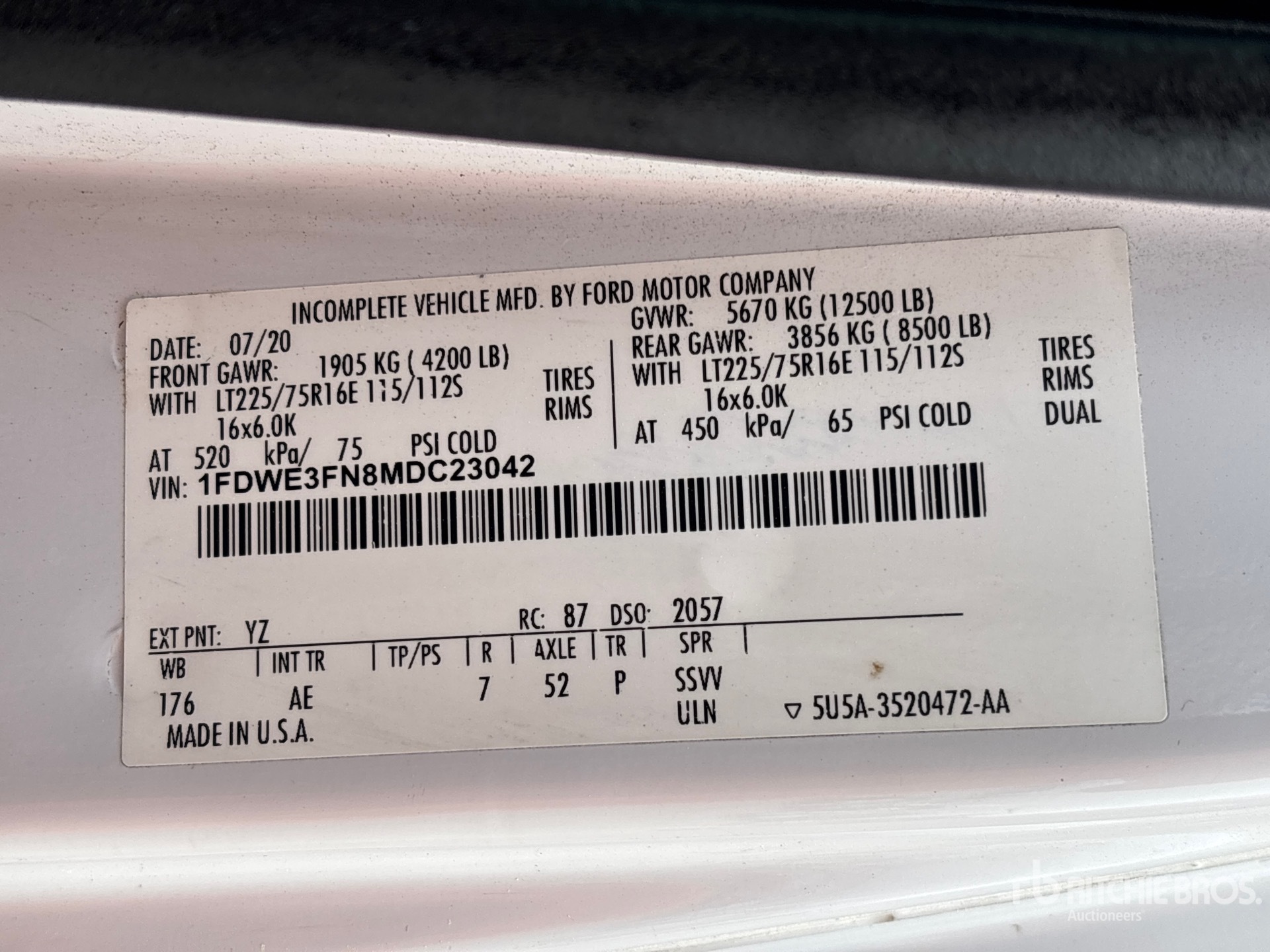 General Appearance with Seriennummer / FIN