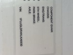 General Appearance with Numero seriale/numero d’identificazione del veicolo (VIN)