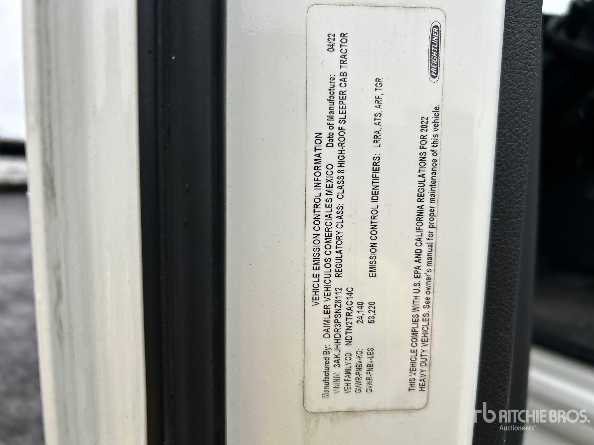 General Appearance with Numéro de série/Numéro d'identification du véhicule automobile