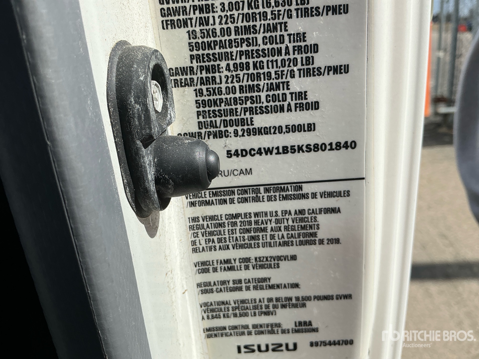 General Appearance with Numero seriale/numero d’identificazione del veicolo (VIN)