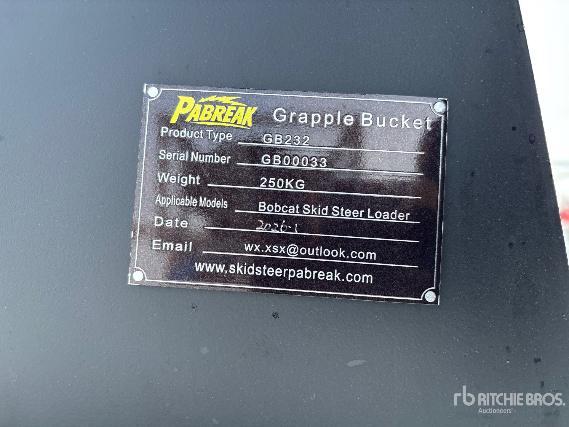 General Appearance with N.º de serie/VIN