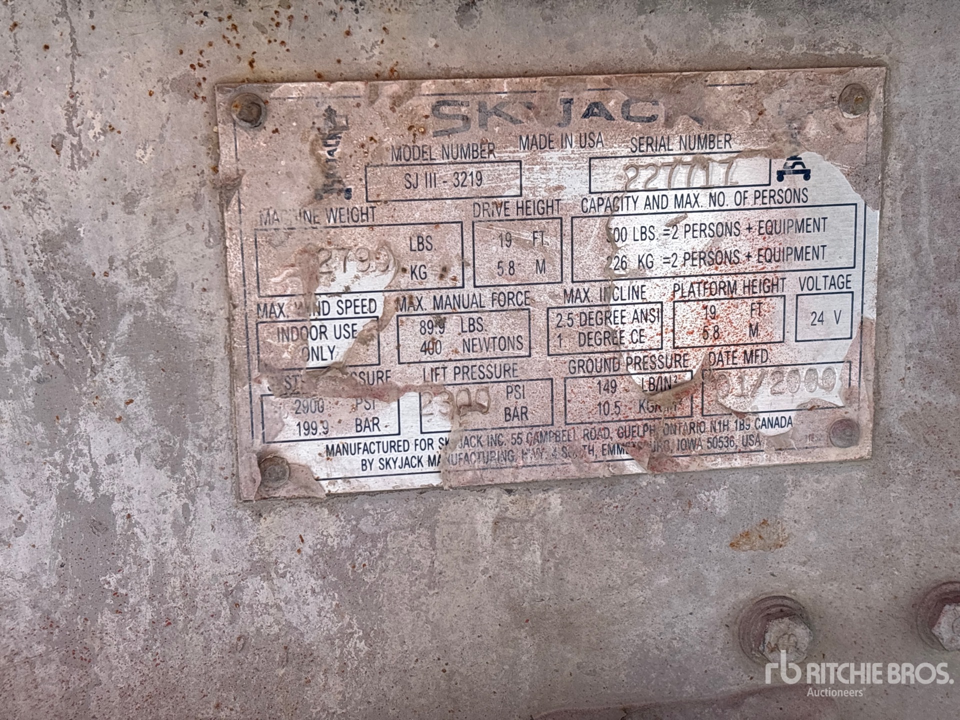 General Appearance with Seriennummer / FIN