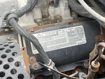 Engine with Emission Certification Label