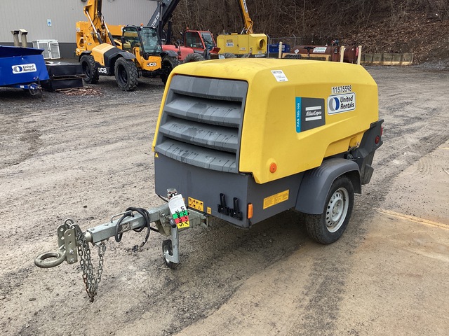 2022 Atlas Copco XAS185 CW EUS 185 cfm Mobile Air Compressor