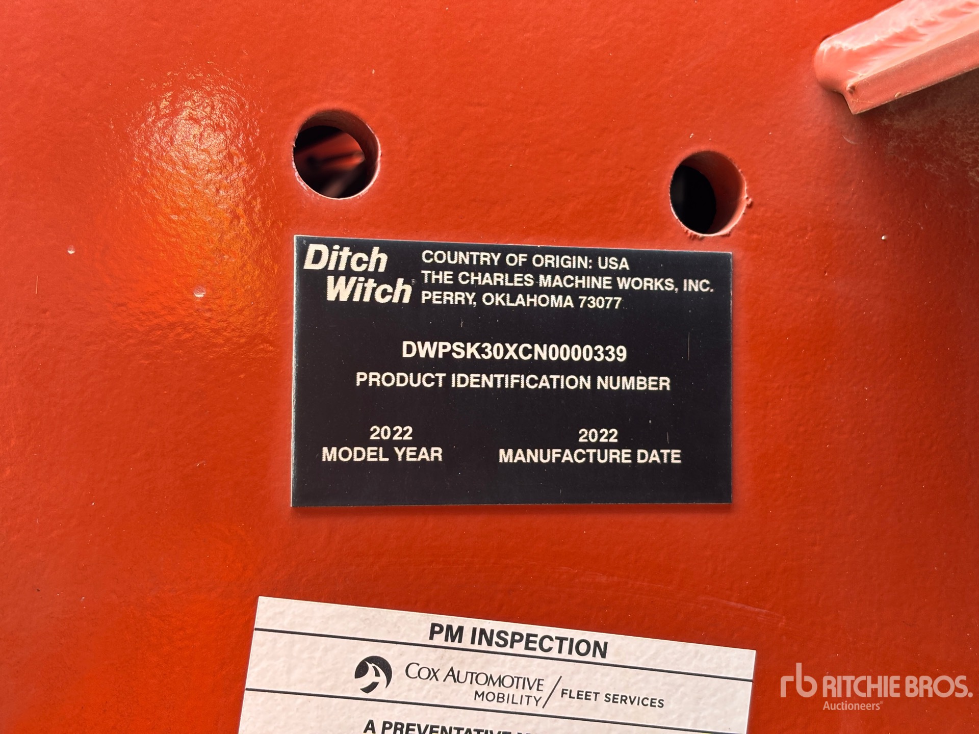 General Appearance with N.º de serie/VIN